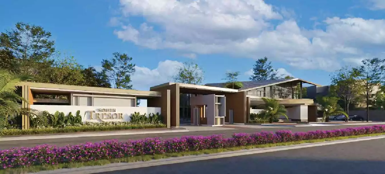 gerbang utama cluster south tresor